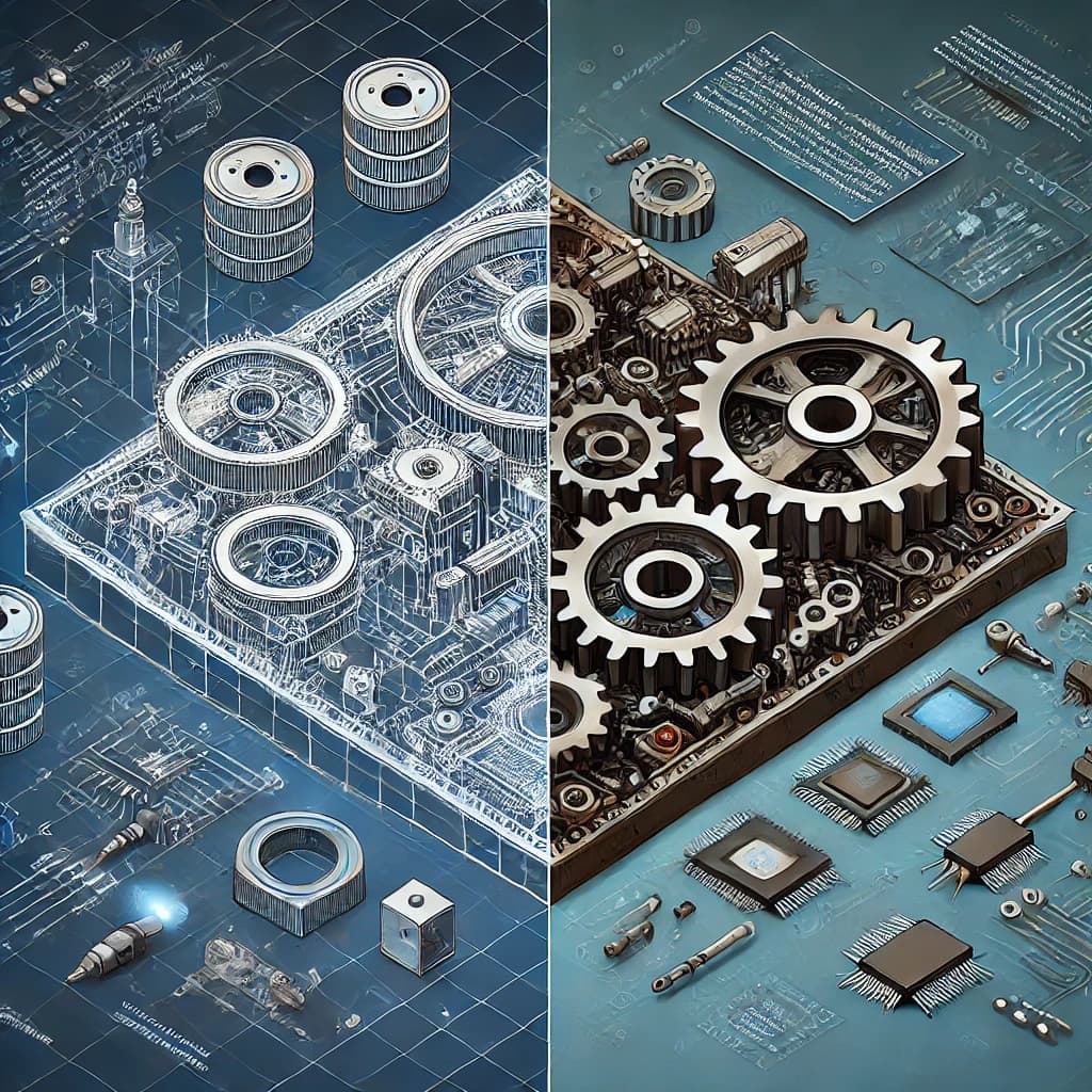 Reverse engineering process illustration
